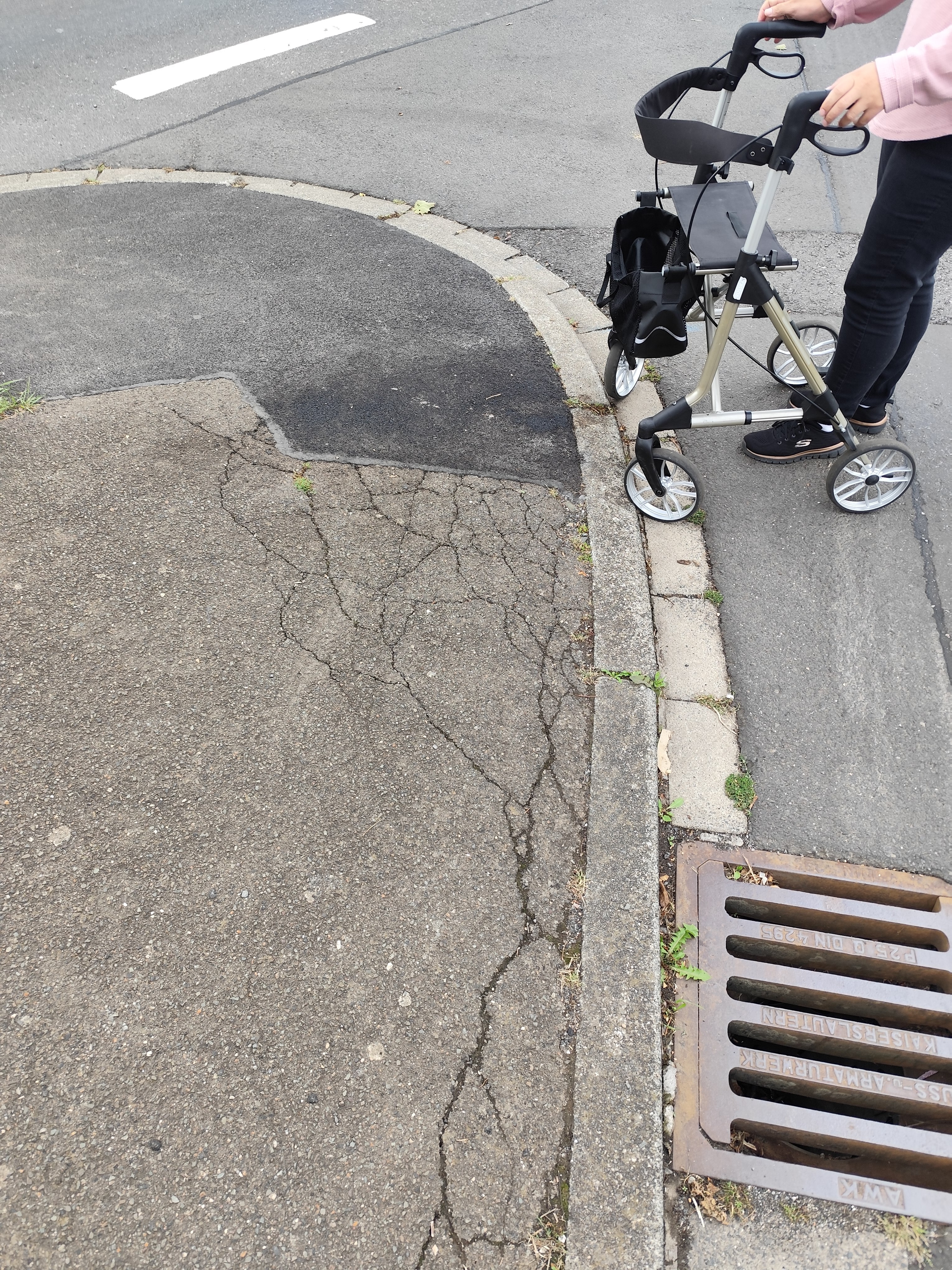 Test mit Rollator: Jeder Bord wird zum Hindernis